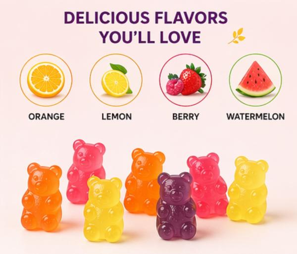 Sugar Free Vegan Electrolyte Gummy Hydration Products With Calcium Magnesium Vitamin C For Sports Energy