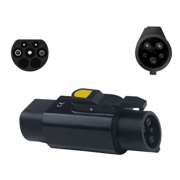 Highly Electric Vehicle Charger Type 1 Male Adapter To Type 2 Female Ev Adapter Convertor Sae J1772 Type1 To Type2 Adapter