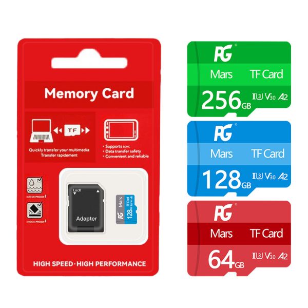 High Endrance Memory Card 32GB 64GB 256GB With PE 3000 TF Card 64GB U3