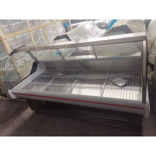 1500L 53 Cu Ft Supermarket Island Freezer , Direct Cooling Commercial Meat Display Refrigerator