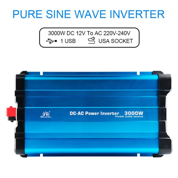 С AC 110V 3000W Inversor De Corrient 12V волны синуса решетки чистого с гнездом Jfci