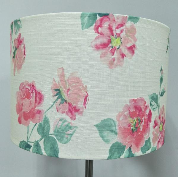 Pink Flower Digital Print Lampshades 300*200mm E14 E27 Socket