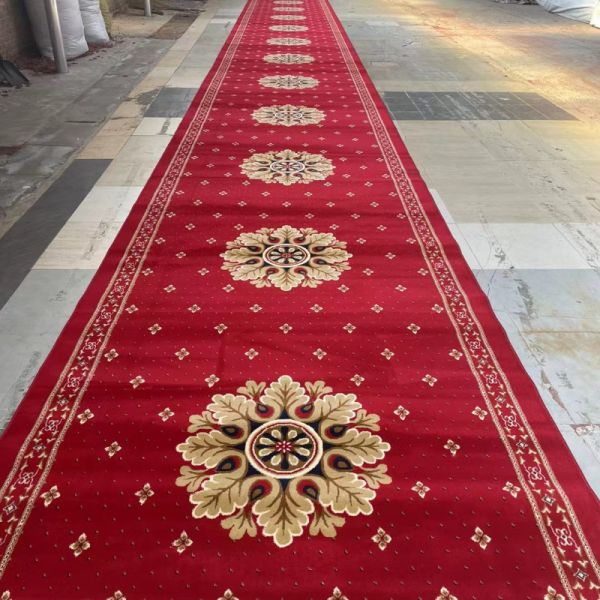 Muslim Wall to Wall Prayer Carpet Roll in Prayer Mosque Style for Mosque
