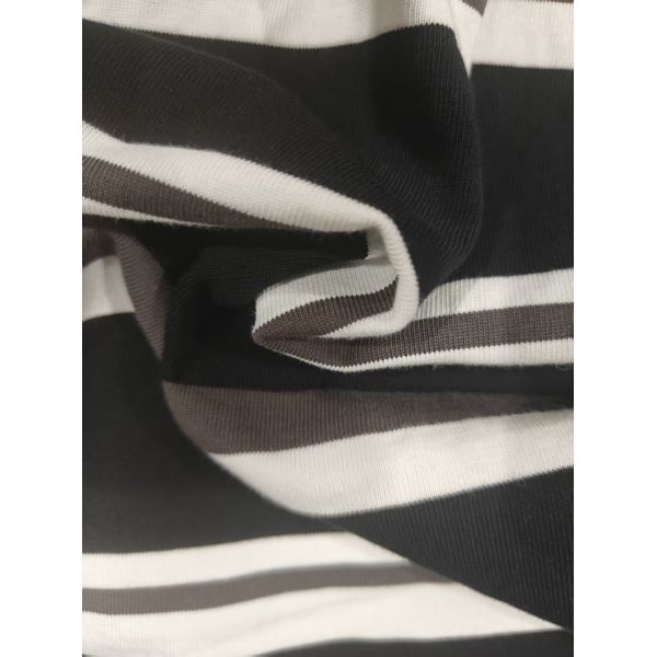 Healthy And Breathable ,Good Texture Skin-Friendly Striped Knit Fabric For Casual Wear