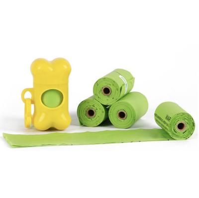 Comércio a retalho Dispensador biodegradável compostável de poliéster Saco de lixo de cachorro Sacos de cocô de cão com certificado