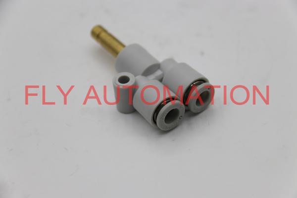 Impulso de SMC KQ2U06-99A PBT para conectar a tomada do encaixe de tubo no Wye 6 do tubo milímetros de branco do Od