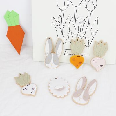 Sheep Bunny Personalised Silicone Teether BPA Free For Newborn Baby