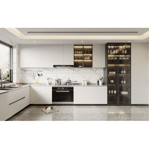 Modern Kitchen Cabinet with Granite Countertop Custom Design