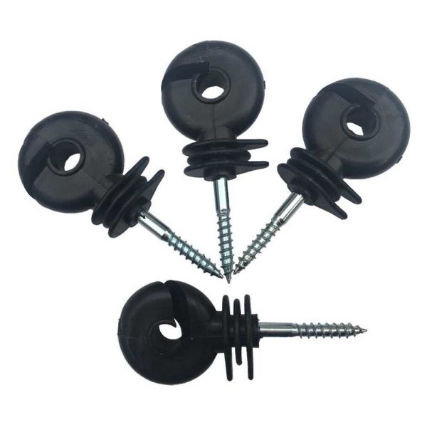 Electric Fence Insulators For Wood Posts Featuring Superior Insulation And Easy-Screw Design
