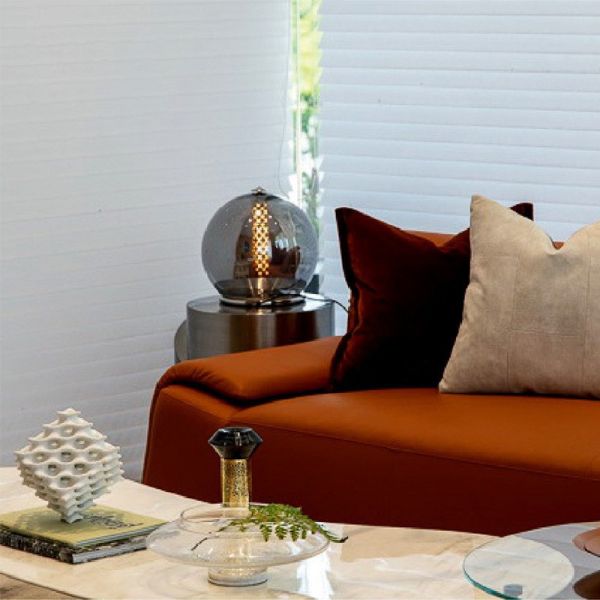 Modern Simple Nordic Villa Living Room Bedroom Bedside Light Mushroom Glass Desk Table Lamp