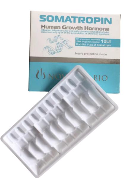 Blister líquido oral Agulha de água interna Blister branco bandeja de pó Agulha bandeja de plástico
