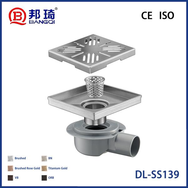DL-SS139 Drainage de plancher en acier inoxydable européen