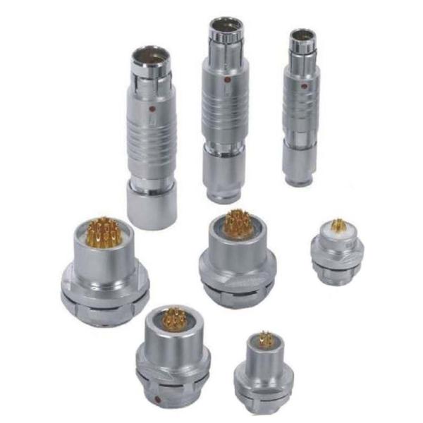 102 103 104 105 F Series Waterproof Metal Push Pull Circular Cable Mount Plug Connector
