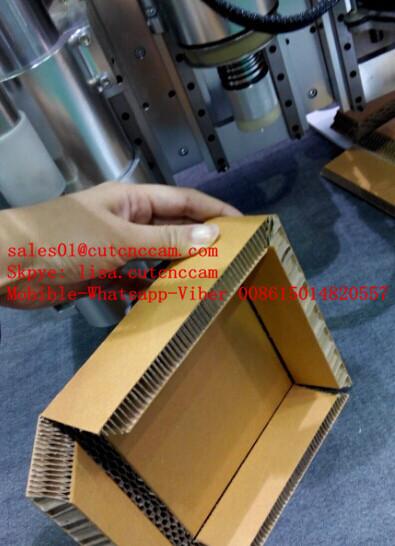 Cardboard Honey Cell Sandwich Paper Board CNC V Straight Knife Cutting Machine