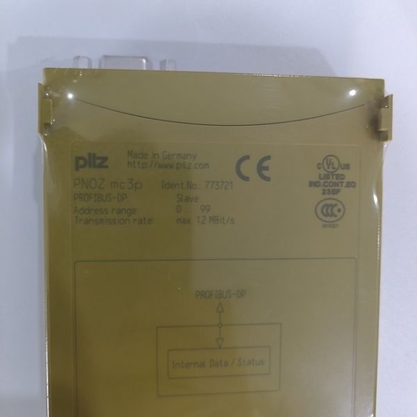 773721 Pilz PNOZ Mc 3p PROFIBUS-DP Communication Module 24VDC Base Unit Expansion 9 Pin Sub-D Female Connector