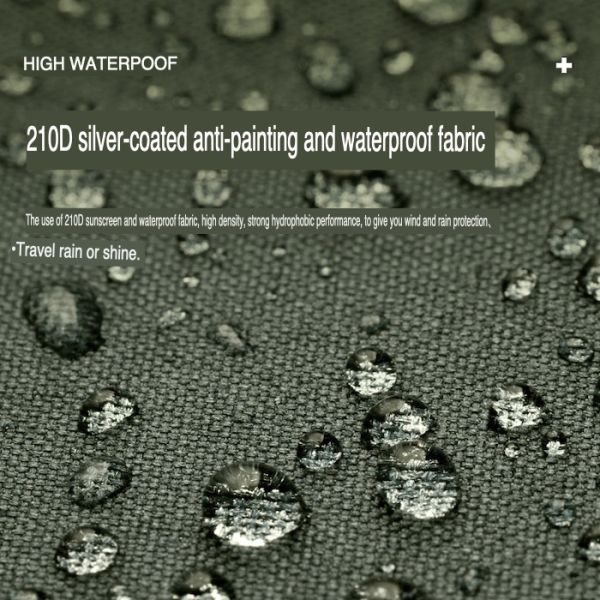 200*120*240CM Армейский зеленый водонепроницаемый серебристый полиэстер 210D внедорожник Кампинговая палатка Легкая установка для 2 человек Ультрафиолетовая защита
