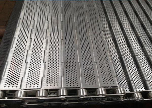 Flat Surface Plate Conveyor Belt High Load With Roller Chain ISO9001