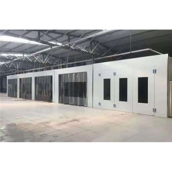 CoatTech Economy Automotive Prep Station with Rear Extraction & PVC Curtains