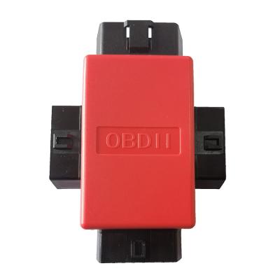Conector macho 16pin de OBD2 OBD II ao adaptador fêmea 1 do OBD da tomada 3 ao conversor do divisor do cabo de 3 OBD