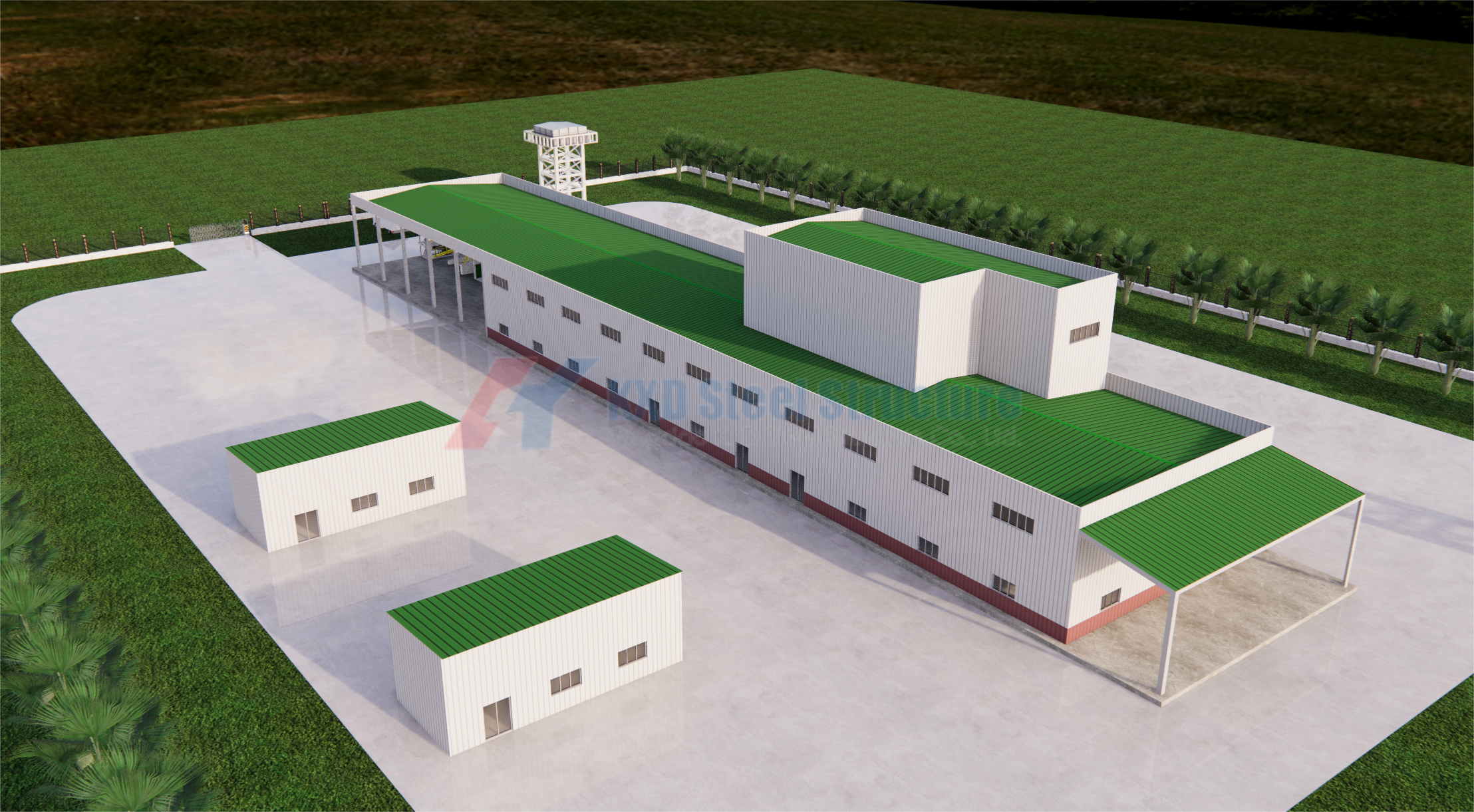 Гальванизированный стальной каркас, сборный склад