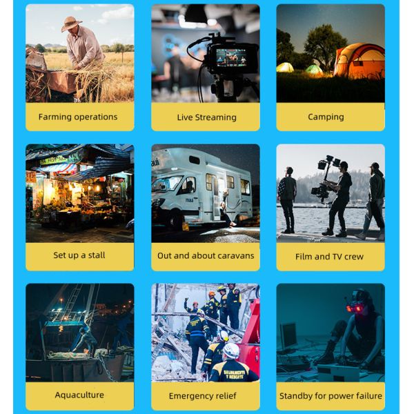 110V Power Military Camping Gear 600W Emergency Standby Camping Power Supply