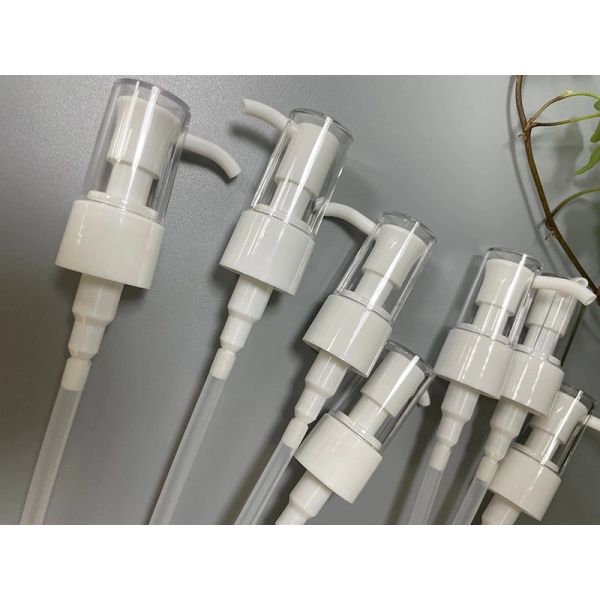 JL-JK306 Plastic and Aluminum Closure Oil Pump 20/410 24/410 Essential Oil Screw Dispenser Pump with Clip Cap