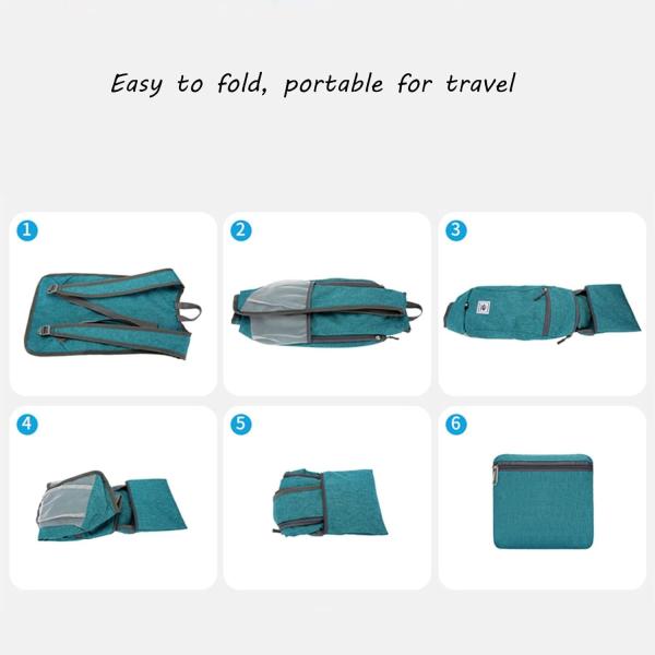 15L Hiking Backpack Ultralight Lightweight Packable Hiking Backpacks Water Resistant Folding Daypack for Travel (Grey)