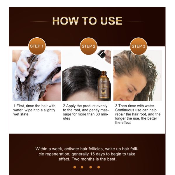 Natural Argan Hair Regrowth Serum Anti Loss With Ginger Essential Oil