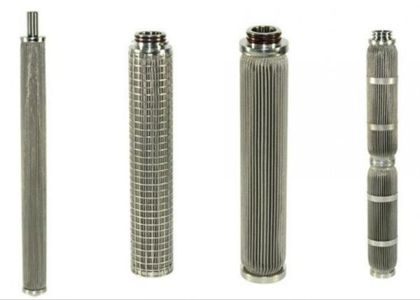 Stainless Steel Pleated Filter Mesh with SS304 SS316 Material for 1-300um Filtration Range and -196℃-400℃ Temperature Resistance