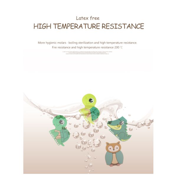 Шарики небольшого силикона животные, младенец Teether шариков силикона для браслета цепей ожерелья