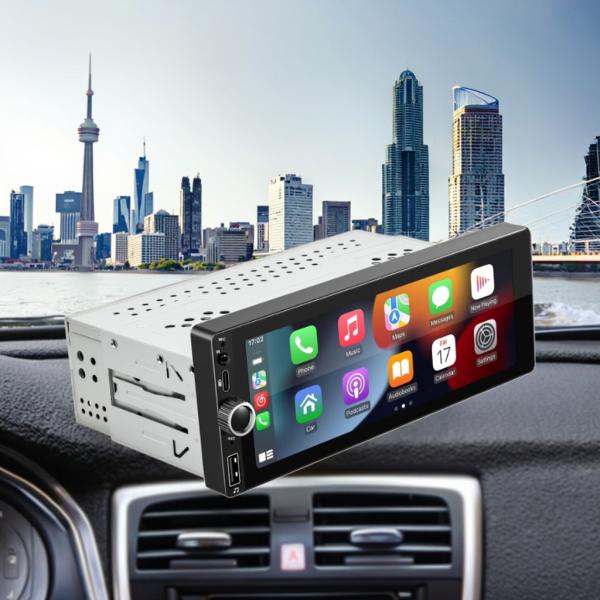 Creatall 6.86 Inch All-In-One Wireless Dashboard Carplay Smart Android GPS Navigation HD Reversing Image for Bluetooth