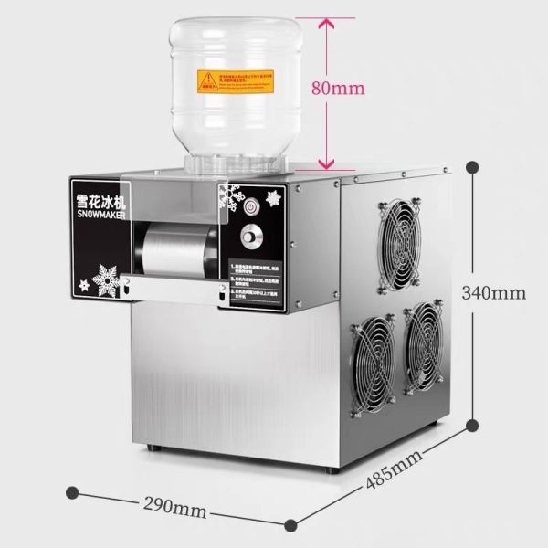 Effortless and Full Automatic Snow Flakes Ice Machine for Home Hotel Milk Smoothie Making