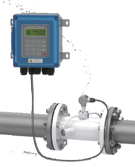 Variable Area Digital Ultrasonic Flow Meter For Liquid Measurement with DN15~6000mm Pipe Diameter and RS485 Modbus Communication