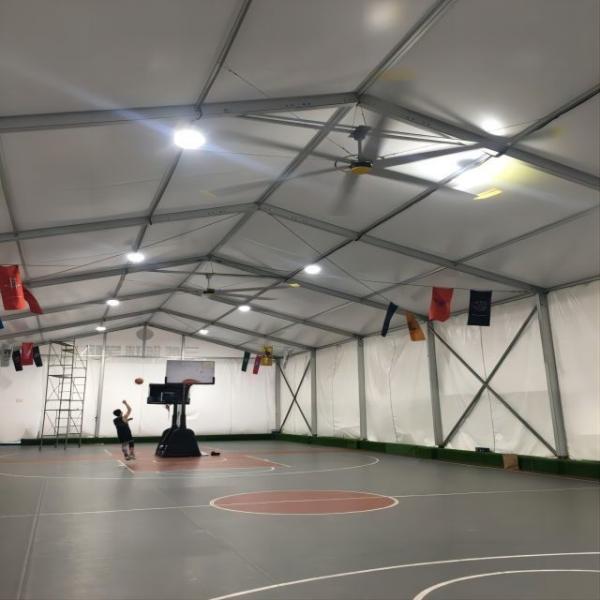 Ventilador HVLS de motor BLCD para grandes armazéns
