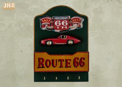 Resin Car Wall Decor Wood Wall Envelope Holder Decorative Wall Plaques Pub Sign Green Color