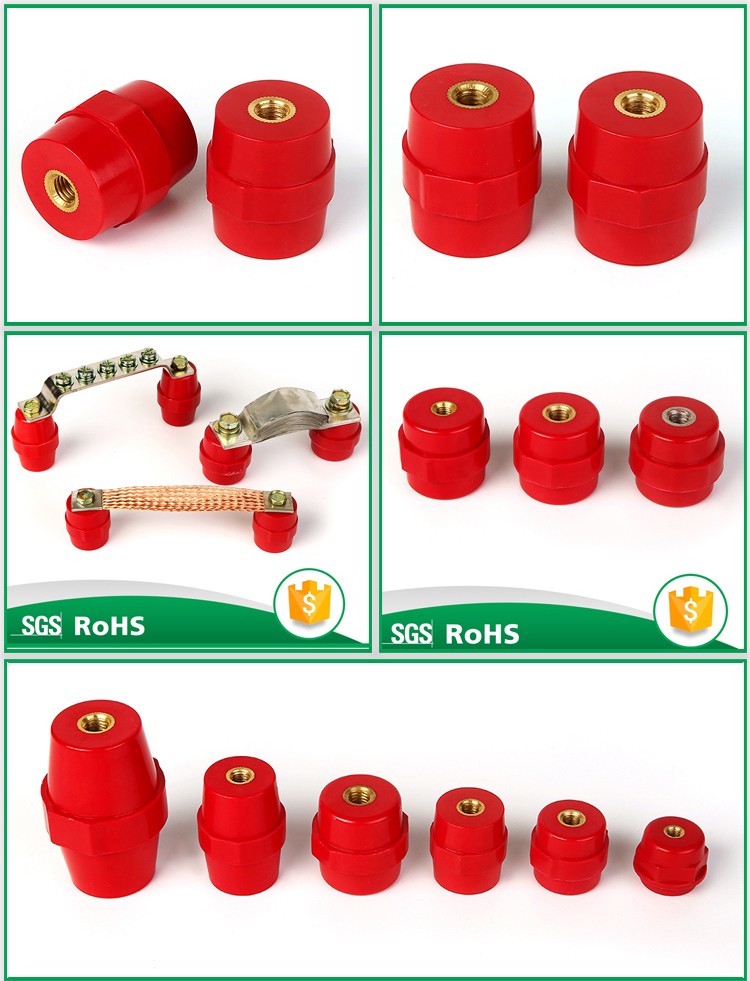Custom cheap sm35 m8 busbar low voltage standoff insulator