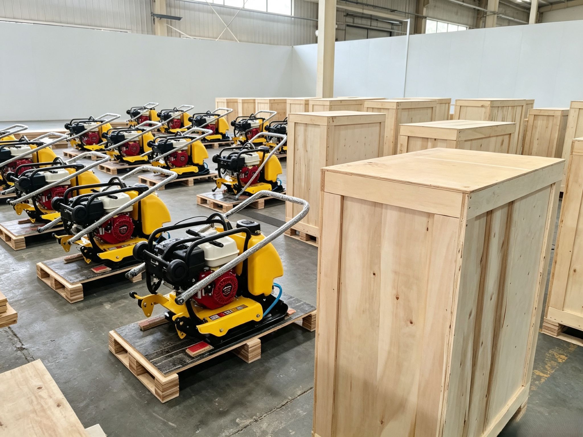 125kg Reverisble Type Gasoline Power Vibrating Plate Compactor Export in Kenya