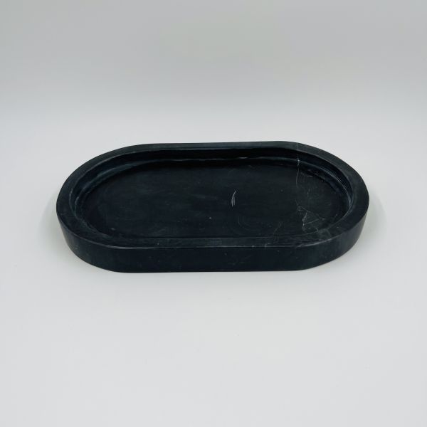 Nature Black With Nero Margiua Marble Bathroom Set Round Marble Hand Soap Dispenser