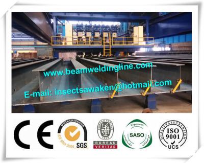 Crane Type H Beam Welding Line , Shipbuild Longitudinal Pole Automatic Welding Equipment