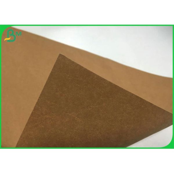 Washable And Tearable Soft Kraft Paper For Grocery Bag 0.55mm Thickness