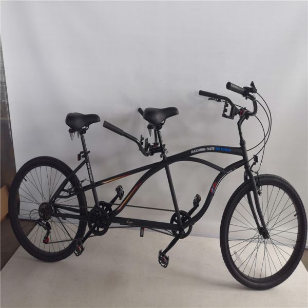 Hard Frame Tandem Bicycle 26 Inch Touring and Leisure Adult Cruiser Double Seats Bike