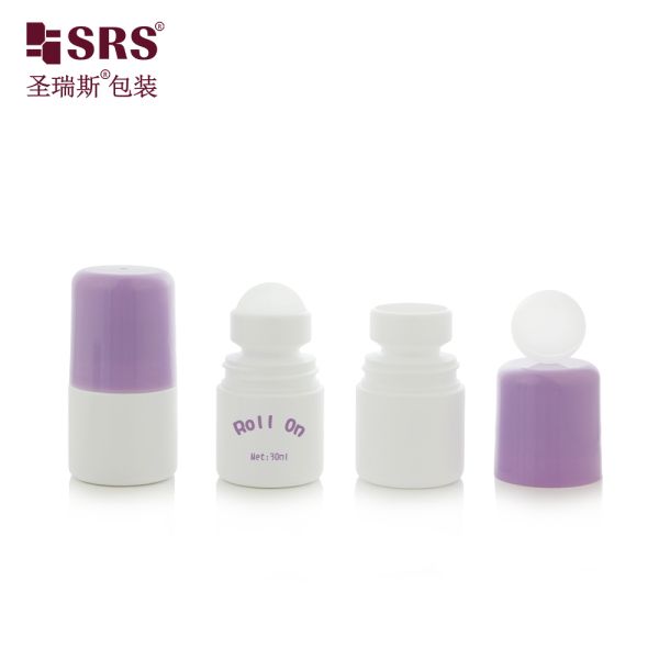 RPPC 30ML Cute Round Deodorant Roll On Roller Ball Bottle Injection Custom Color