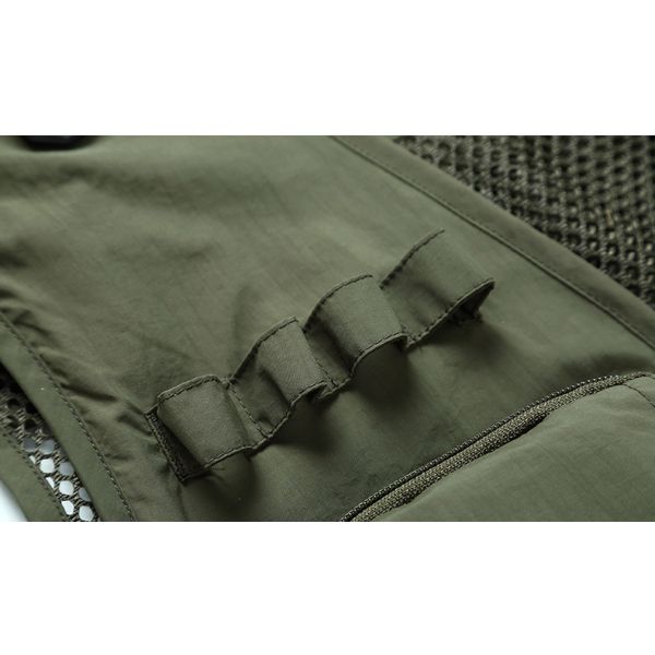 2022 Logotipo impreso a medida Pesca senderismo Utilidad táctica al aire libre Multi bolsillo Respirador de trabajo malla chalecos masculinos