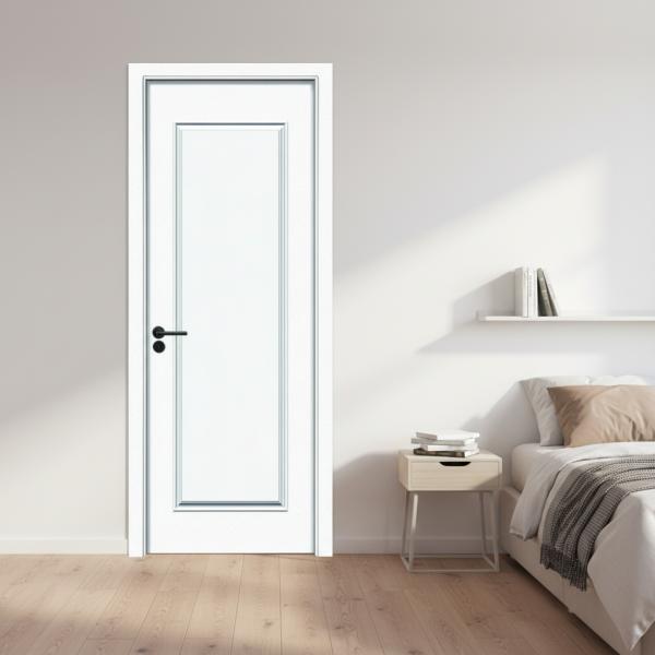 Soundproof Heat Insulated Hollow Composite WPC Interior Door with Moisture Resistance and Custom Finishes for Modern Interior Applications