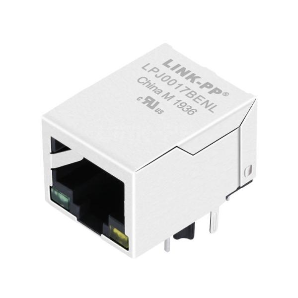 KLU1S041-43 LF à deux mains Compatible LINK-PP LPJ0017BENL 10/100 Base-T Tab vers le bas Connecteurs réseau à port unique LED vert/jaune Modules RJ45