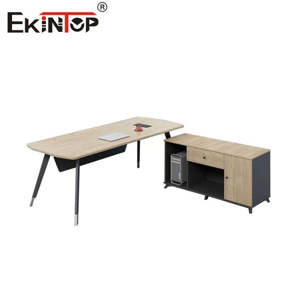 Custom-Sized New Modern L-Shaped Office Desk Executive Desk with Drawers