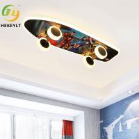 Lampes nordiques de scooter de protection oculaire de bande dessinée de plafonnier de la pièce d'enfants de chambre à coucher