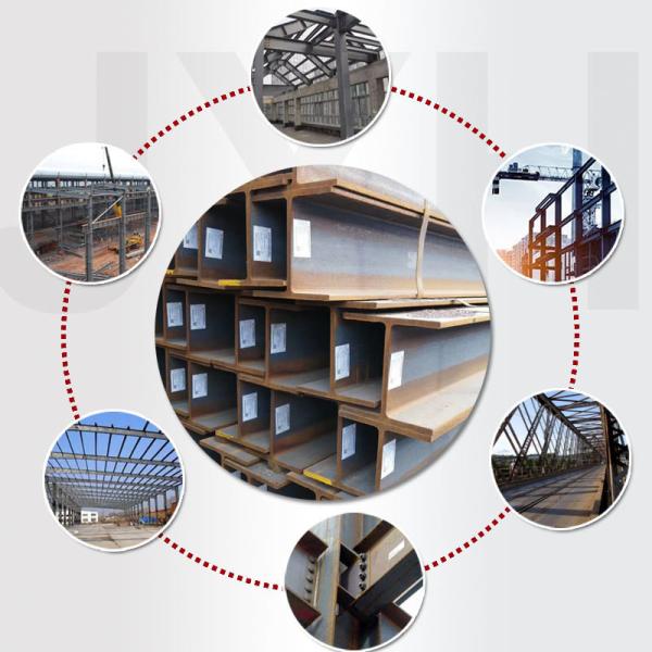 Hot Rolled Steel H Beam 6m - 12m Galvanised H Beam For Industry