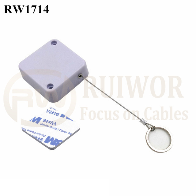 RW1714 Square Security Tether Plus With Demountable Key Ring