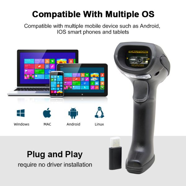 Читатель штрихкода блока развертки 1D 2D штрихкода Handhold USB беспроводное Bluetooth автоматический